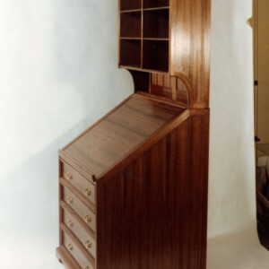 10) antiique map cabinet