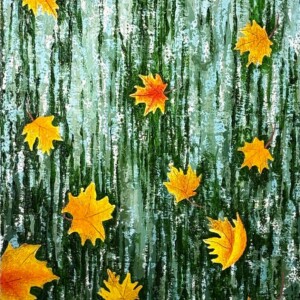 2) maples fall, 14 x 30.5