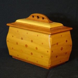 6) fun box, poplar, cherry